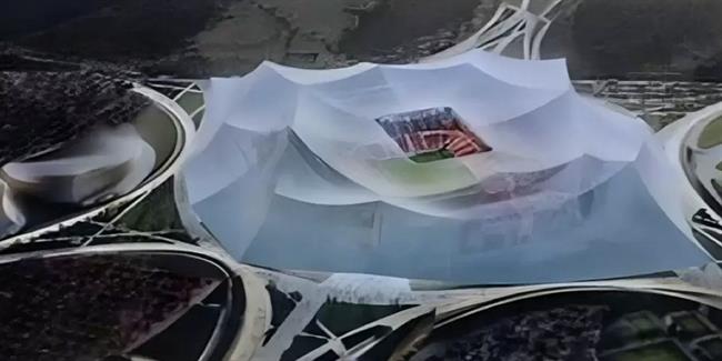اولین تصاویر از بزرگترین استادیوم دنیا در مراکش