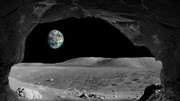 غار مرموز، خانه جدید انسان در ماه!/ عکس