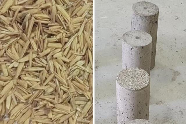 ساخت بتن با ضایعات برنج! / عکس