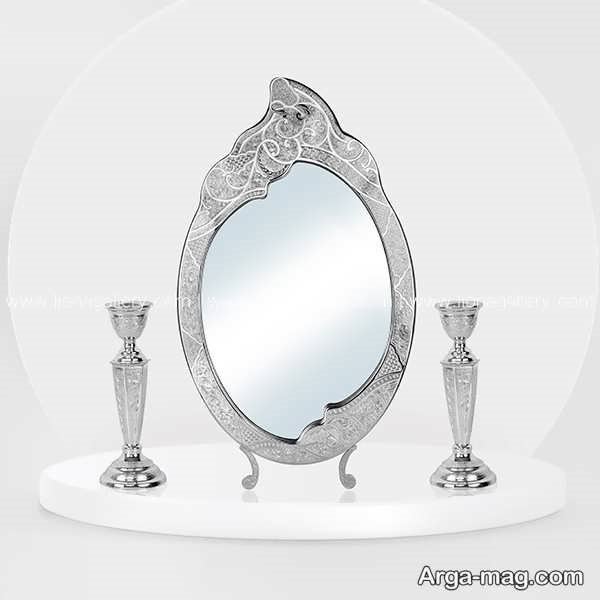 ایده هایی جدثد و زیبا از مدل آینه شمعدان نقره
