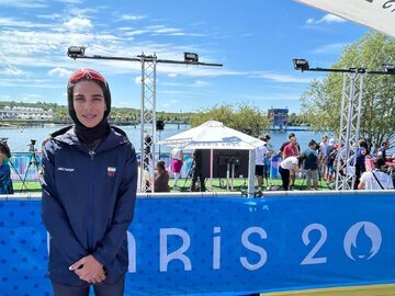 عکس ؛ حمایت دختر المپیکی ایران از مردم فلسطین