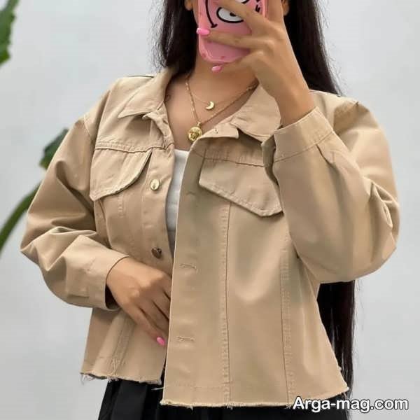 کت زنانه کوتاه جذاب و متفاوت