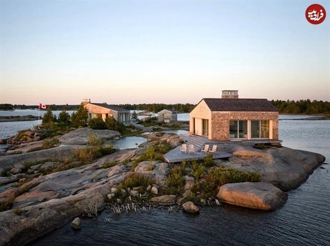 معماری جذاب رویایی‌ترین خانۀ کانادا در یک جزیرۀ صخره‌ای(+عکس)