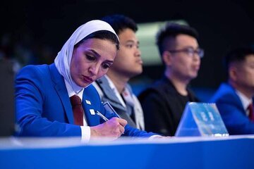 ستاره قاضی القضات/ قضاوت داور زن ایرانی در مسابقات مردان