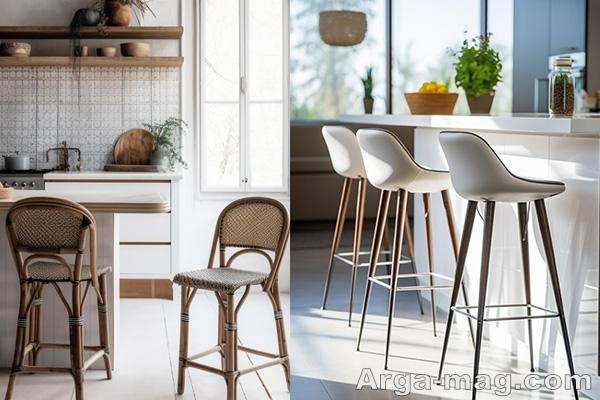 صندلی آشپزخانه چوبی بهتر است یا فلزی؟
