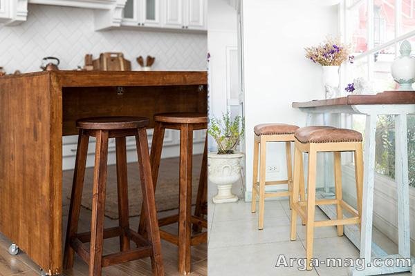 صندلی آشپزخانه چوبی بهتر است یا فلزی؟