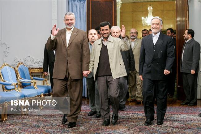تصاویری از تیپ متفاوت محمود احمدی نژاد در دیدار با اسماعیل هنیه