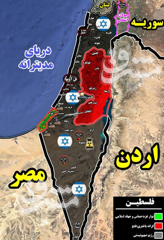 جزئیاتی از اهداف احتمالی جبهه مقاومت در پاسخ به رژیم صهیونیستی / آیا صهیونیست‌ها در حیفا و تل آویو پاسخ ایران را دریافت می‌کنند؟ + نقشه میدانی