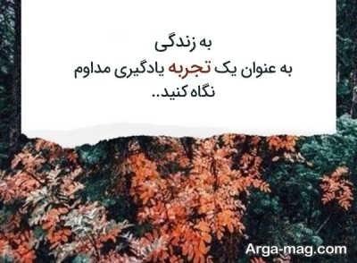 متن درباره تجربه با جملات مفهومی و زیبا