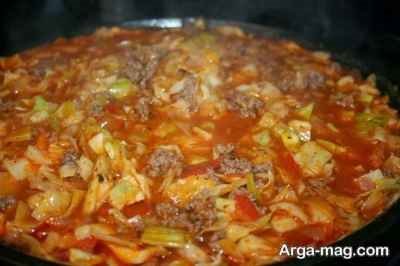 نحوه تهیه خوراک کلم