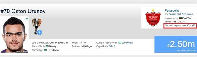 چرا اورونوف با پرسپولیس تمدید نمی‌کند؟