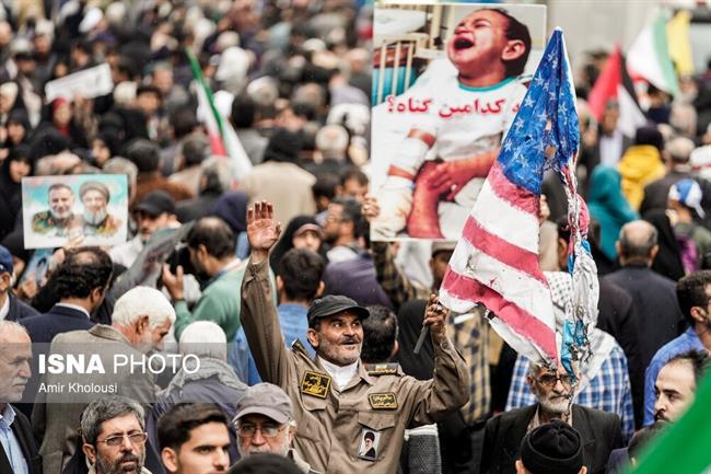 راهپیمایی روز13 آبان مقابل سفارت سابق آمریکا در تهران