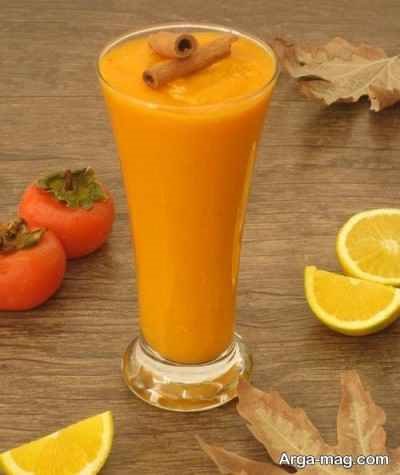 طرز تهیه شیک خرمالو خوش طعم و ویژه