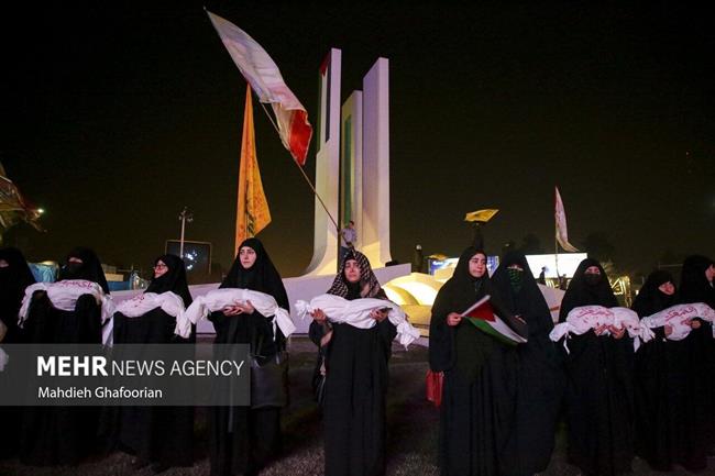 تجمع مردمی برای مطالبه وعده صادق 3 در مشهد