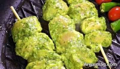 طرز تهیه جوجه کباب سبز