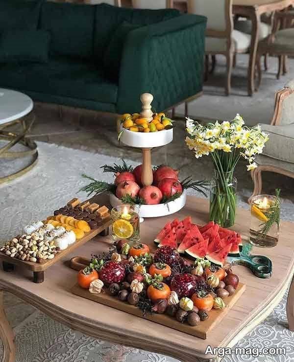 تزیین شب یلدای زیبا و شیک برای عروس 