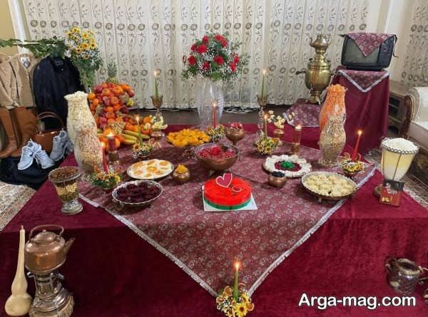 تزیینات جذاب شب یلدای عروس 1403