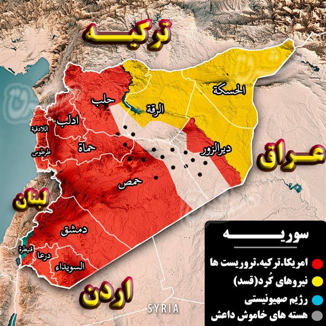 آخرین تحولات سوریه پس از سقوط دولت مرکزی/ تروریست‌های تحریر الشام کدام مناطق و استان‌ها را اشغال کردند؟ + نقشه میدانی 