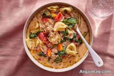 طرز تهیه سوپ تورتلینی متفاوت و خوشمزه