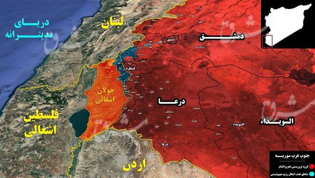پیشروی صهیونیست‌ها در خاک سوریه/ اشغال 276 کیلومتر مربع از استان‌های دمشق و قنیطره با همکاری تحریر الشام و آنکارا + نقشه میدانی
