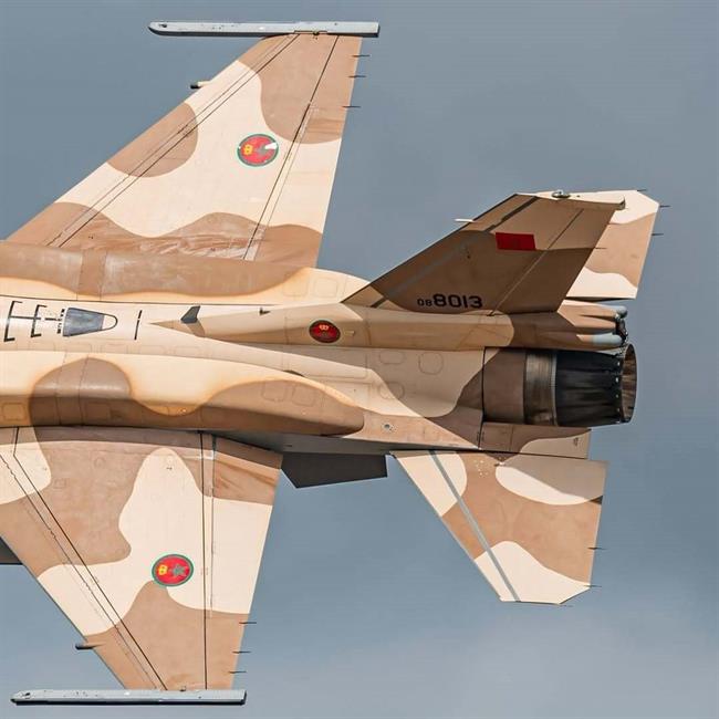 F-16 مراکشی در RIAT 2024: استتار بیابانی و نمایش جذاب