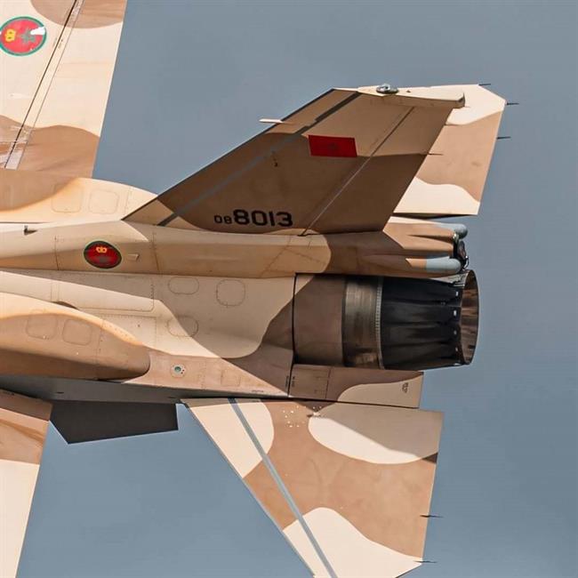 F-16 مراکشی در RIAT 2024: استتار بیابانی و نمایش جذاب