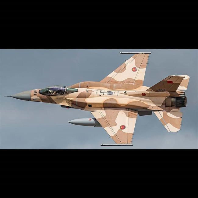 F-16 مراکشی در RIAT 2024: استتار بیابانی و نمایش جذاب