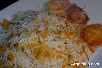 طرز تهیه پلو پوست پرتقال