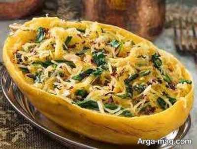 طرز تهیه اسپاگتی اسکواش یک غذای کم کالری و رژیمی