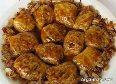 طرز تهیه دلمه کلم برگ