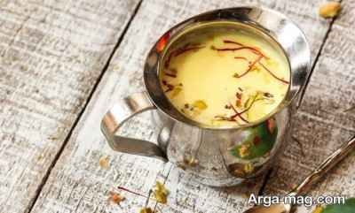 طرز تهیه شیر زعفران