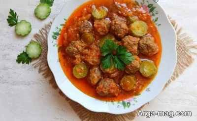 مواد خورش خیار چنبر