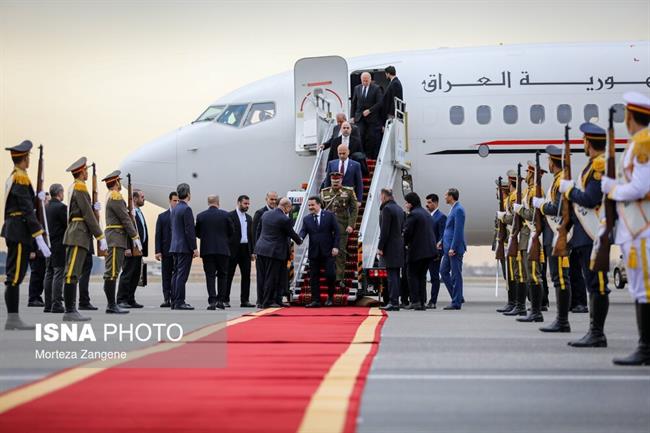 نخست وزیر عراق در فرودگاه مهرآباد تهران 