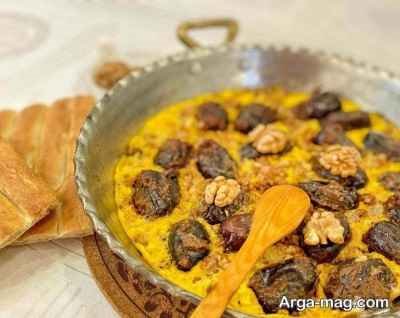 طرز تهیه خاگینه خرما با دستور پخت آسان