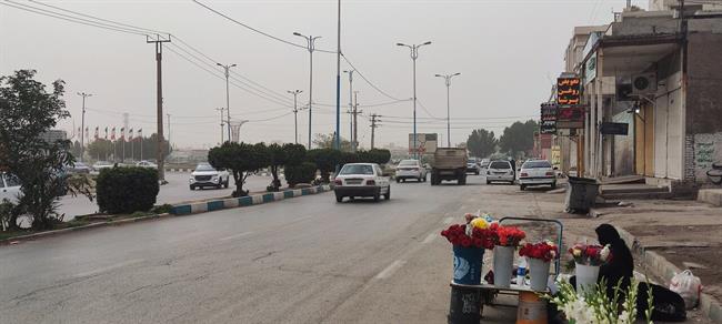 اینجا اهواز است به وقت آلودگی گرد و غبار و سرما