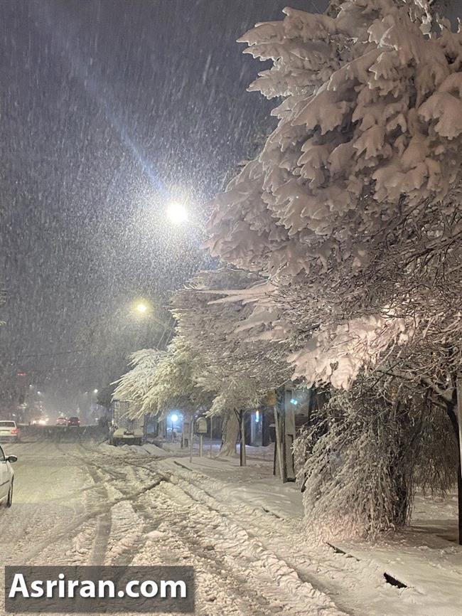 گزارش تصویری از شب برفی ارومیه