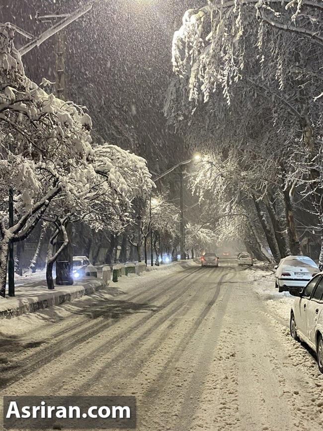 گزارش تصویری از شب برفی ارومیه