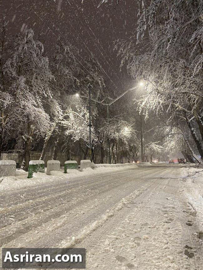 گزارش تصویری از شب برفی ارومیه