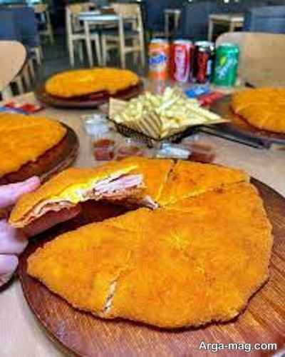 طرز تهیه پیتزای مرغ سوخاری