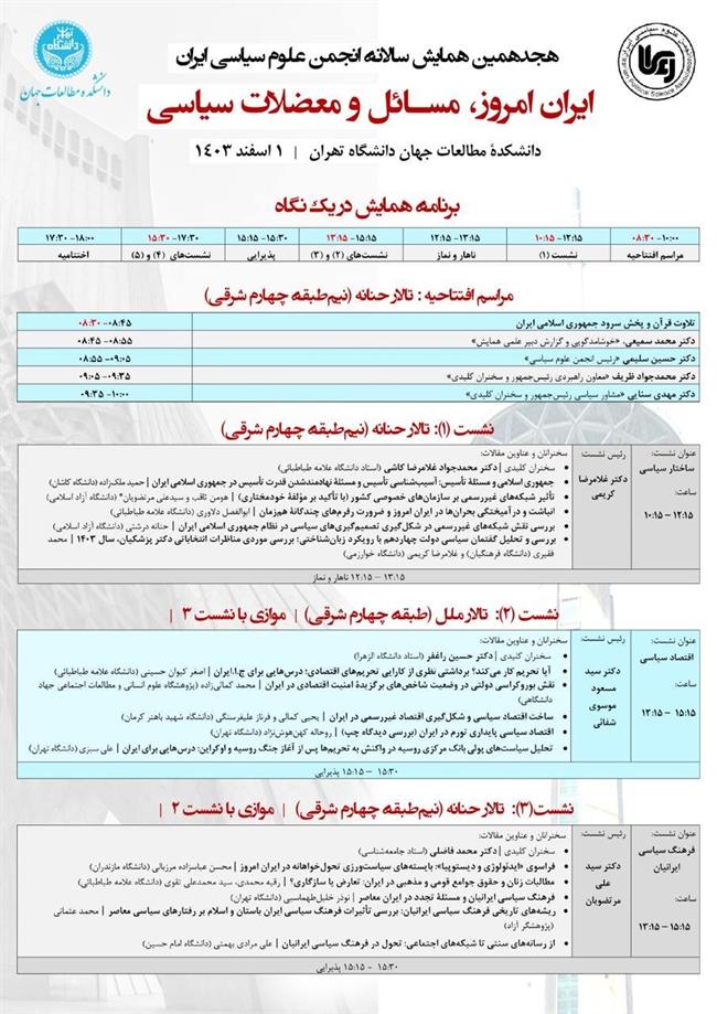 سخنرانی ظریف در دانشگاه تهران / ایران امروز؛ مسائل و معضلات سیاسی