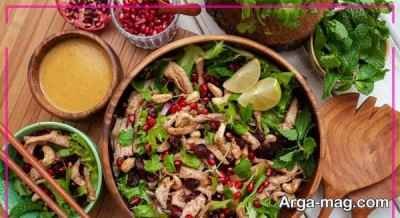 طرز تهیه سالاد تاکوی بوقلمون