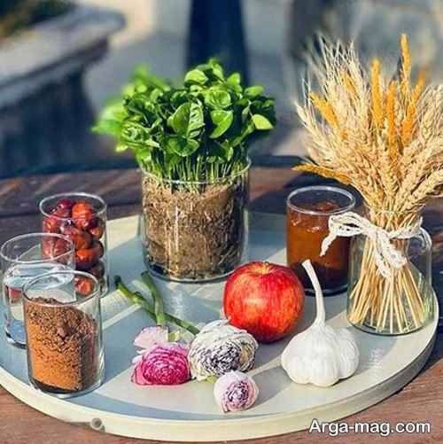 هفت سین شیشه ای عید