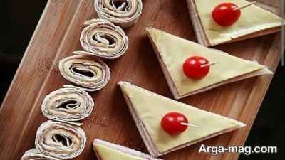 طرز تهیه کاناپ ژامبون خوشمزه و محبوب