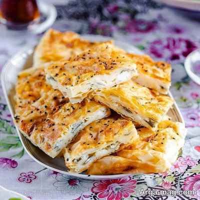 طرز تهیه بورک پنیر جعفری با رسپی ترکی