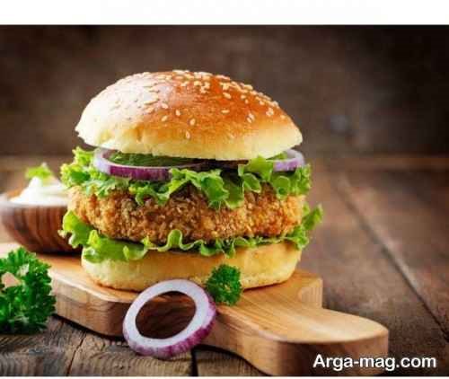 دیزاین برگر رستورانی