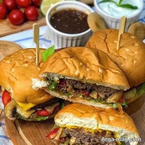 مدل های تزیین برگر