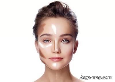 استفاده از هایلایتر برای فیس لاغر