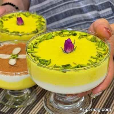 طرز تهیه فرنی خامه ای