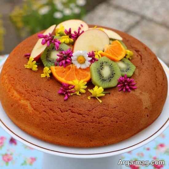 دیزاین کیک پرتقالی کیوی