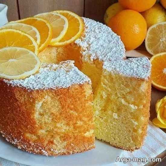 دیزاین کیک با پرتقال